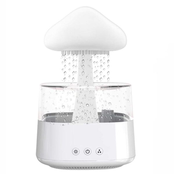 Rain Cloud Night Light Humidifier With Raining Water Drop Sound And 7 Color Led Light