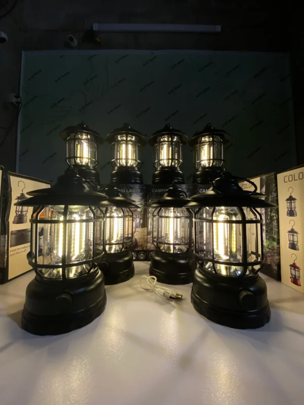 Reachargeable Retro Camping Lamp- হারিকেন ডিজাইন - Image 4
