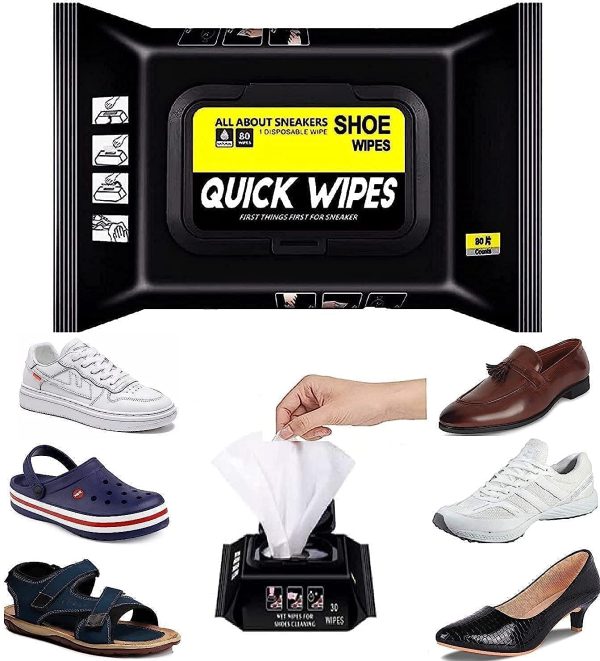 Disposable Shoe Cleaning Wipes ( 80 Pcs)